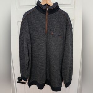 Big and Tall 3XLT Quarter Zip Sweater EUC